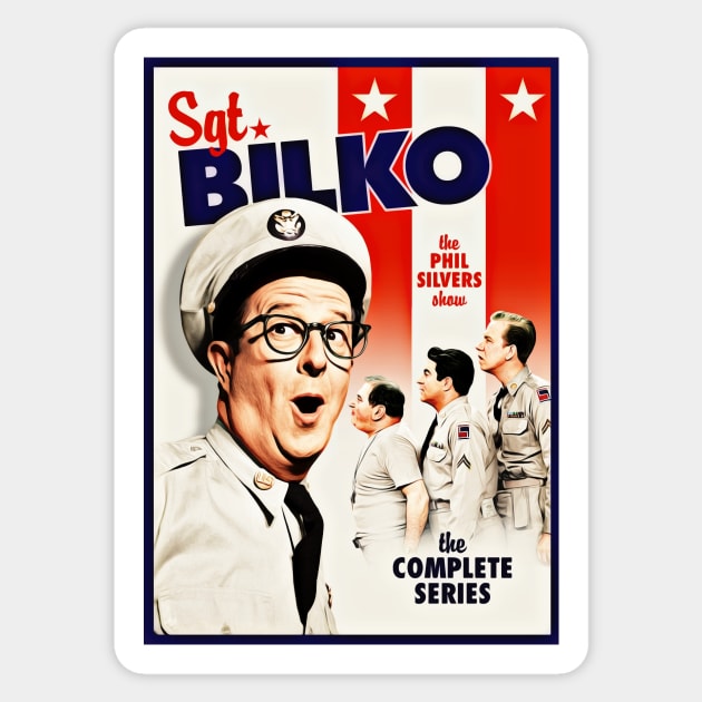 Sgt Bilko, The Phil Silvers Show Sticker by RainbowRetro